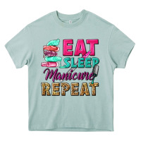 Arona eat sleep manicure repeat Heavy Core Tee - NancyCooperArtShop