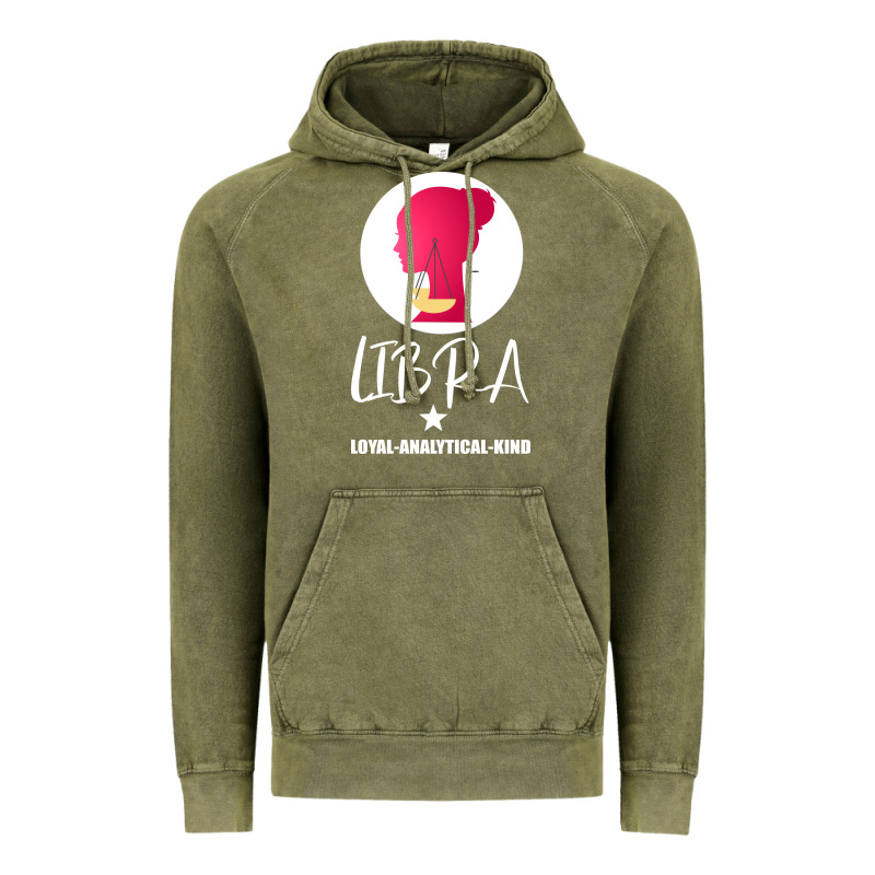 Libra Zodiac Sign Horoscope Birth Gift Girl Vintage Hoodie by Bettercallsaul | Teevron