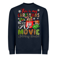 Navy this is my christmas movie watching blanket Heavyweight Sweatshirt - OliviaCreatesArt