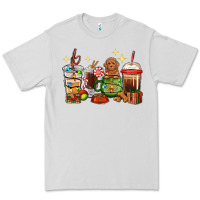 Dove Grey Christmas coffee cups with Poodle Premium Tee - RanaPortraitStore