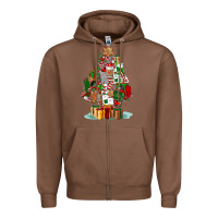 Chestnut nurse christmas tree Zipper Hoodie - FaDigitalArtStudio