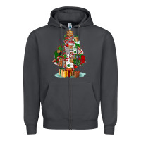 Smoke nurse christmas tree Zipper Hoodie - FaDigitalArtStudio