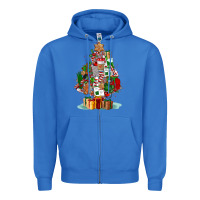 True Royal nurse christmas tree Zipper Hoodie - FaDigitalArtStudio