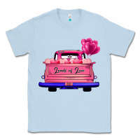 Dusty Blue Loads Of Love Valentine's Day Truck Classic Tee - Bettercallsaul