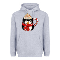 Heather Grey coffee cups animal Heavyweight Hoodie - CowhideDigitalArt