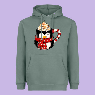 Coffee Cups Animal Heavyweight Hoodie Designed By Cowhidedigitalart