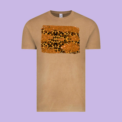 Leopard Glitter Background Vintage Tee Designed By Ranaportraitstore