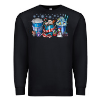 Black Christmas Coffee Premium Sweatshirt - CowhideDigitalArt