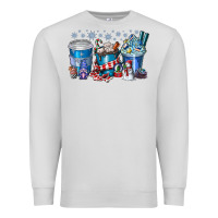 Dove Grey Christmas Coffee Premium Sweatshirt - CowhideDigitalArt