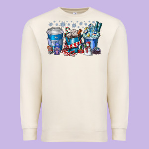 Christmas Coffee Premium Sweatshirt Designed By Cowhidedigitalart