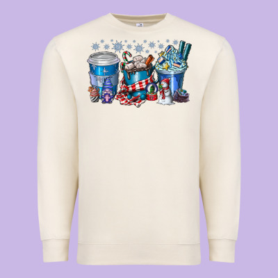 Christmas Coffee Premium Sweatshirt Designed By Cowhidedigitalart