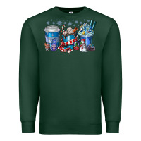 Sports Green Christmas Coffee Premium Sweatshirt - CowhideDigitalArt