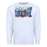 White Christmas Coffee Premium Sweatshirt - CowhideDigitalArt