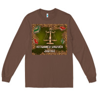 Chestnut attorney lawyer justice Long Sleeve Tee - TumblerDesignByShophia