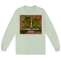 Matcha attorney lawyer justice Long Sleeve Tee - TumblerDesignByShophia