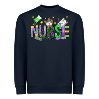 Navy mardi gras nurse Heavyweight Sweatshirt - OliviaCreatesArt