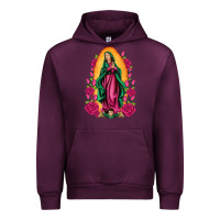 Mauve Wine our lady of guadalupe Urban Hoodie - Artiststas