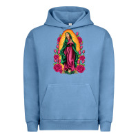Pigment Pebble Blue our lady of guadalupe Urban Hoodie - Artiststas
