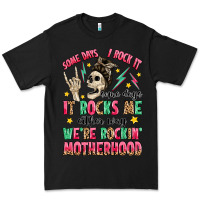 Black some days i rock it some days it rocks me Premium Tee - MaliasSmallBusiness