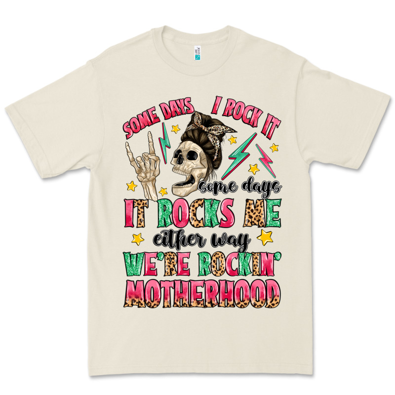 Some Days I Rock It Some Days It Rocks Me Premium Tee by MaliasSmallBusiness | Teevron