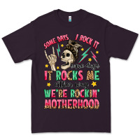 Plum some days i rock it some days it rocks me Premium Tee - MaliasSmallBusiness