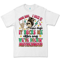 White some days i rock it some days it rocks me Premium Tee - MaliasSmallBusiness
