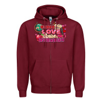 Valentine's Day Teach Love Inspire Zipper Hoodie | Teevron