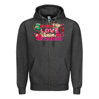 Charcoal Heather Valentine's Day Teach Love Inspire Zipper Hoodie - FaDigitalArtStudio