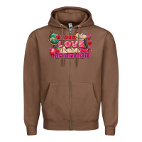 Chestnut Valentine's Day Teach Love Inspire Zipper Hoodie - FaDigitalArtStudio