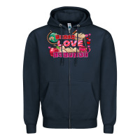Navy Valentine's Day Teach Love Inspire Zipper Hoodie - FaDigitalArtStudio