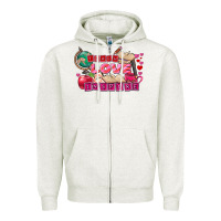 Oatmeal Heather Valentine's Day Teach Love Inspire Zipper Hoodie - FaDigitalArtStudio