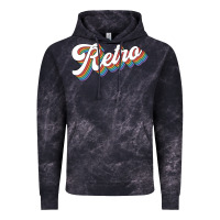 Cloud Black retro colorful Vintage Hoodie - chombo