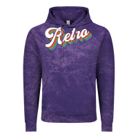 Cloud Purple retro colorful Vintage Hoodie - chombo