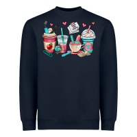Navy teacher coffee cups Heavyweight Sweatshirt - OliviaCreatesArt