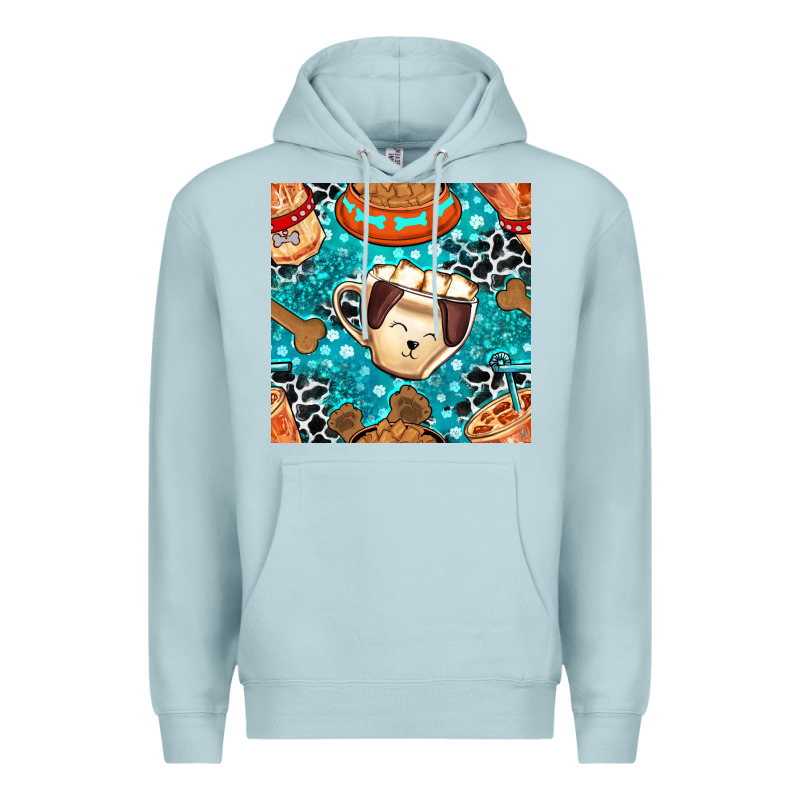 Dog Coffee Cups And Food Container With Cowhide Seamless Pattern Bbs Premium Hoodie by BundleAndBundleShop | Teevron