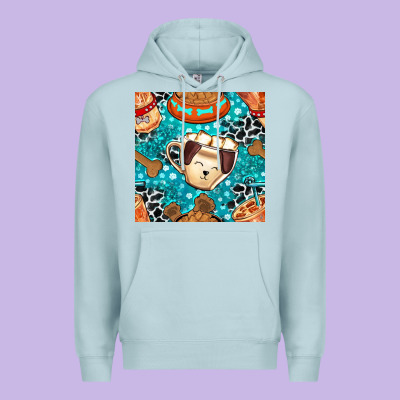 Dog Coffee Cups And Food Container With Cowhide Seamless Pattern Bbs Premium Hoodie Designed By Bundleandbundleshop