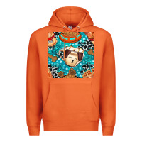 Carrot dog coffee cups and food container with cowhide seamless pattern bbs Premium Hoodie - BundleAndBundleShop
