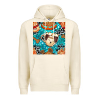 Tofu dog coffee cups and food container with cowhide seamless pattern bbs Premium Hoodie - BundleAndBundleShop