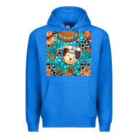 True Royal dog coffee cups and food container with cowhide seamless pattern bbs Premium Hoodie - BundleAndBundleShop
