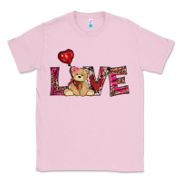 Bubblegum Pink valentine's day tedybear love Classic Tee - RanaPortraitStore