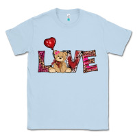 Dusty Blue valentine's day tedybear love Classic Tee - RanaPortraitStore