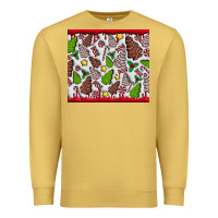 Antique Gold Christmas Cakes Premium Sweatshirt - CowhideDigitalArt
