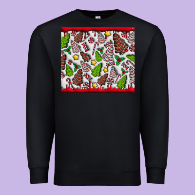 Christmas Cakes Premium Sweatshirt Designed By Cowhidedigitalart