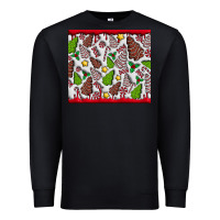Black Christmas Cakes Premium Sweatshirt - CowhideDigitalArt