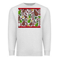 Oatmeal Heather Christmas Cakes Premium Sweatshirt - CowhideDigitalArt