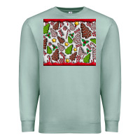 Seafoam Christmas Cakes Premium Sweatshirt - CowhideDigitalArt
