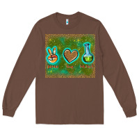 Chestnut peace love lab tech Long Sleeve Tee - TumblerDesignByShophia