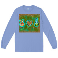 Colony Blue peace love lab tech Long Sleeve Tee - TumblerDesignByShophia