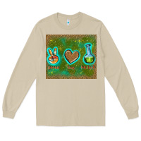 Mushroom peace love lab tech Long Sleeve Tee - TumblerDesignByShophia