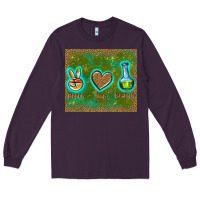 Plum peace love lab tech Long Sleeve Tee - TumblerDesignByShophia